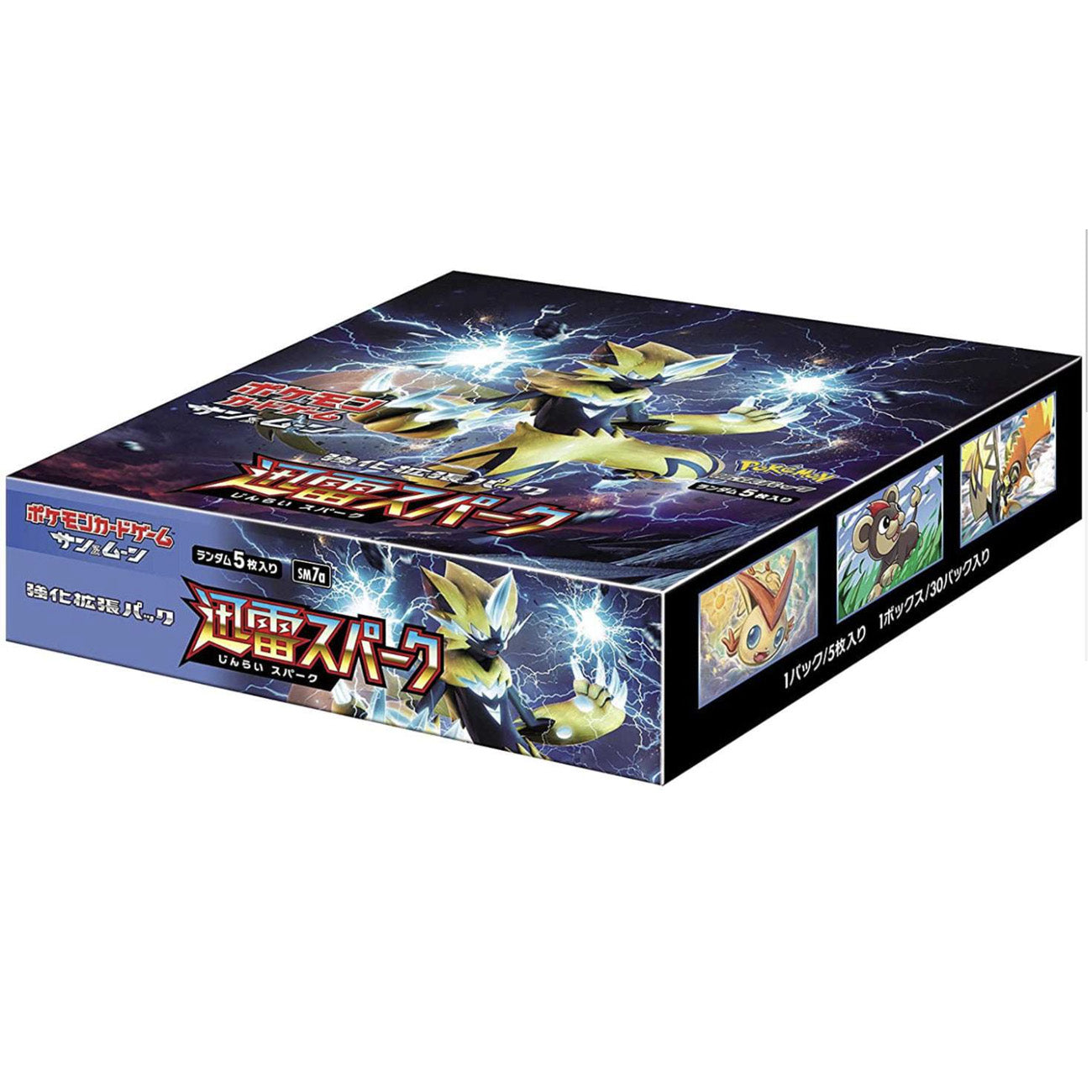 Pokémon – Japanisches Display SM7a Thunderclap Spark mit 30 Boostern