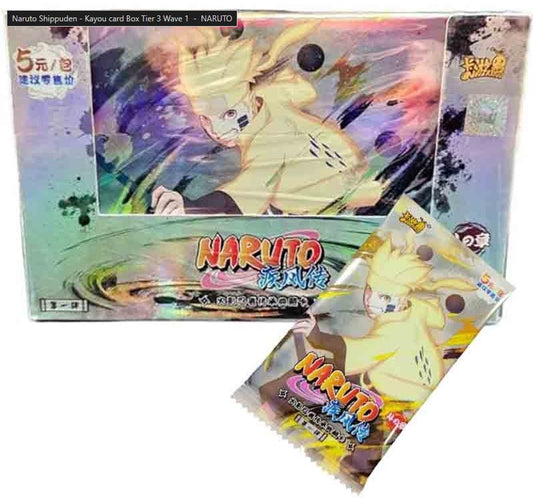 Kayou Card - Cartes Officielles Naruto T3W1 - Display (pack de 20 Boosters) Tier 3 Wave 1