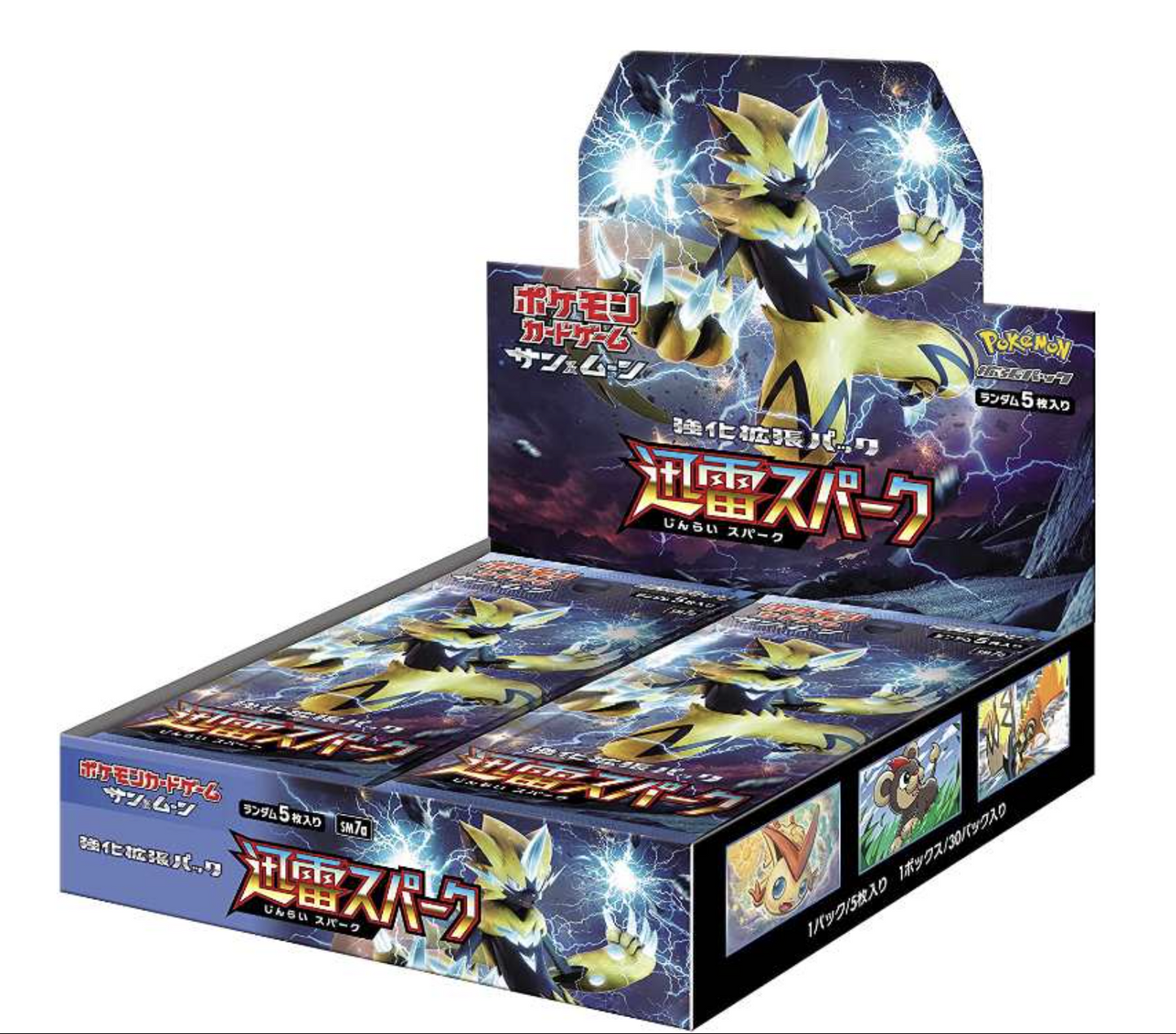 Pokémon – Japanisches Display SM7a Thunderclap Spark mit 30 Boostern
