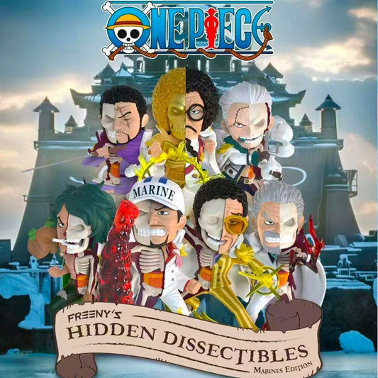 MIGHTY JAXX - ONE PIECE - HIDDEN DISSECTIBLES MARINES EDITION - MYSTERY BOX x 6
