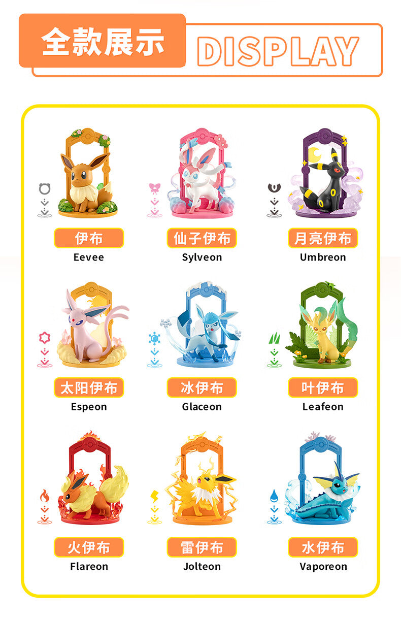POKEMON – FUNISM – EEVEELUTION COLLECTION WAVE 1 X 9 FIGUREN